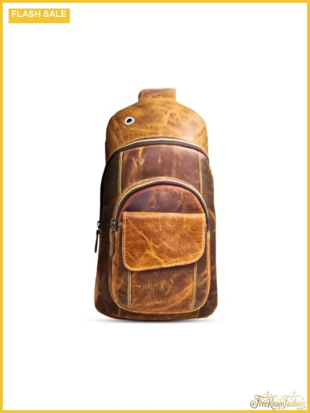 Handmade Leather Crossbody Sling Bag for Men
